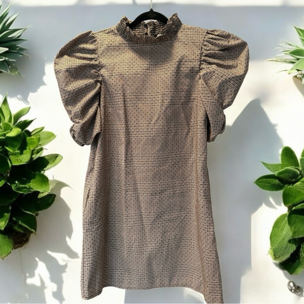 Zara Puff Sleeve Dress XS - Picture 3 of 4